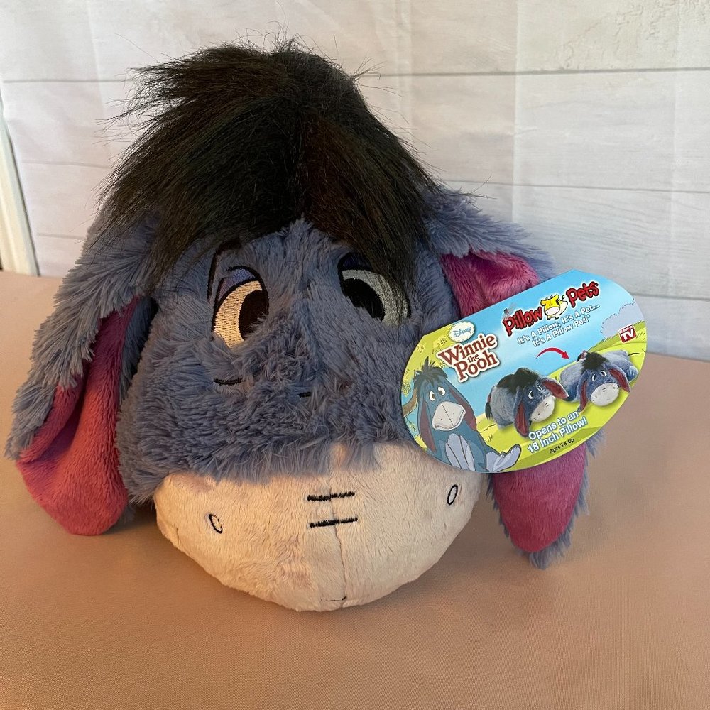 Rare original 18" Eeyore Disney pillow pet from 2007